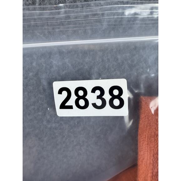 Chico's Size Large 1 (Medium) Seam Detail 3/4 Sleeve Top Orange - Picture 9 of 9